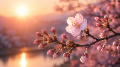 桜は未来を祝っている
